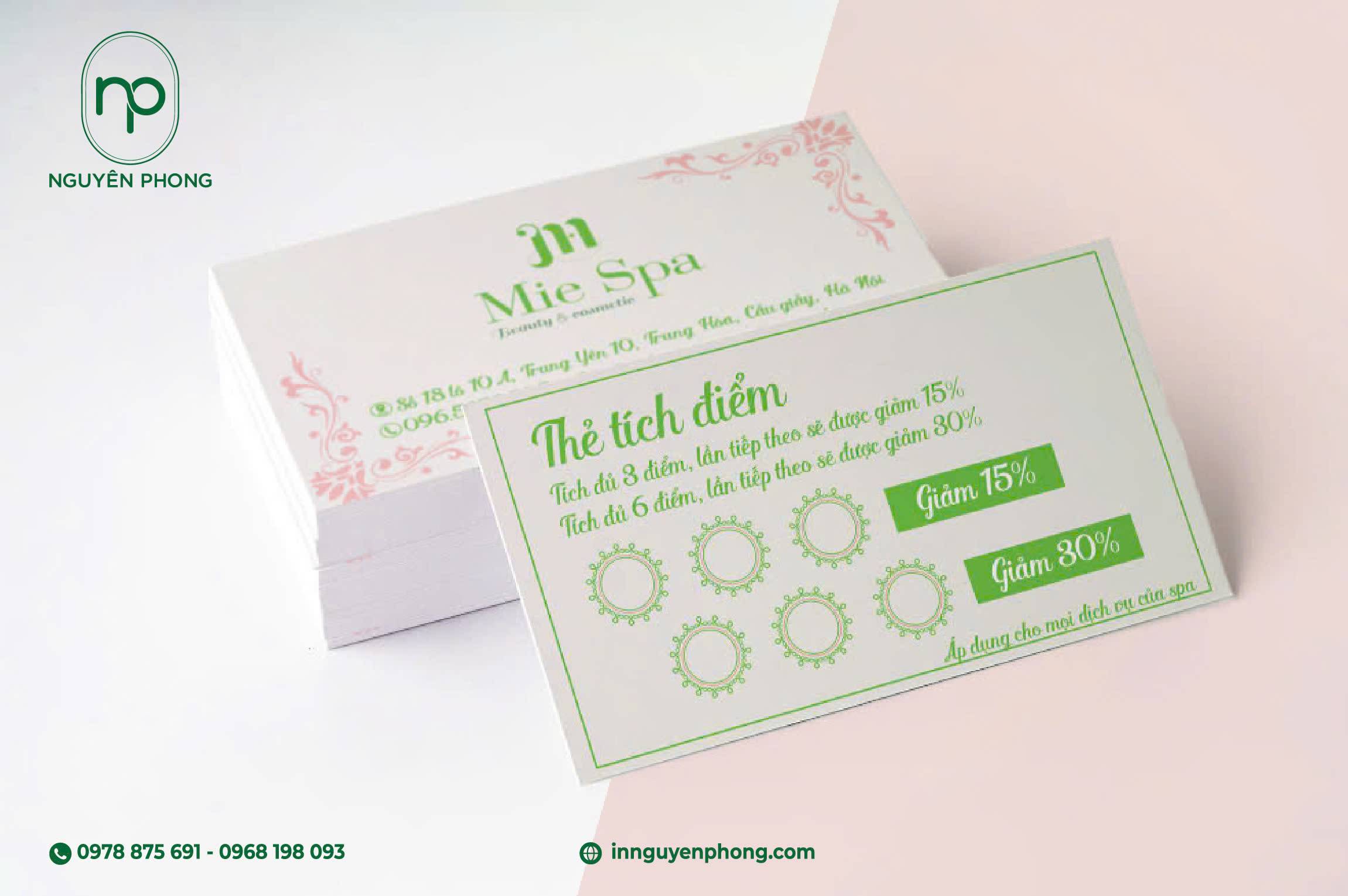 Quảng bá thương hiệu hiệu quả với thẻ tích điểm bắt mắt